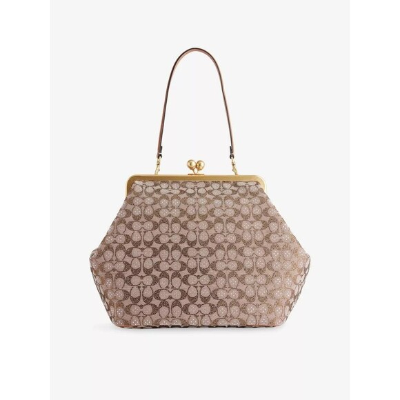 Coach CRYSTAL Large Oversized Kisslock Frame Bag -NEW COLOR - NWT - Picture 1 of 16
